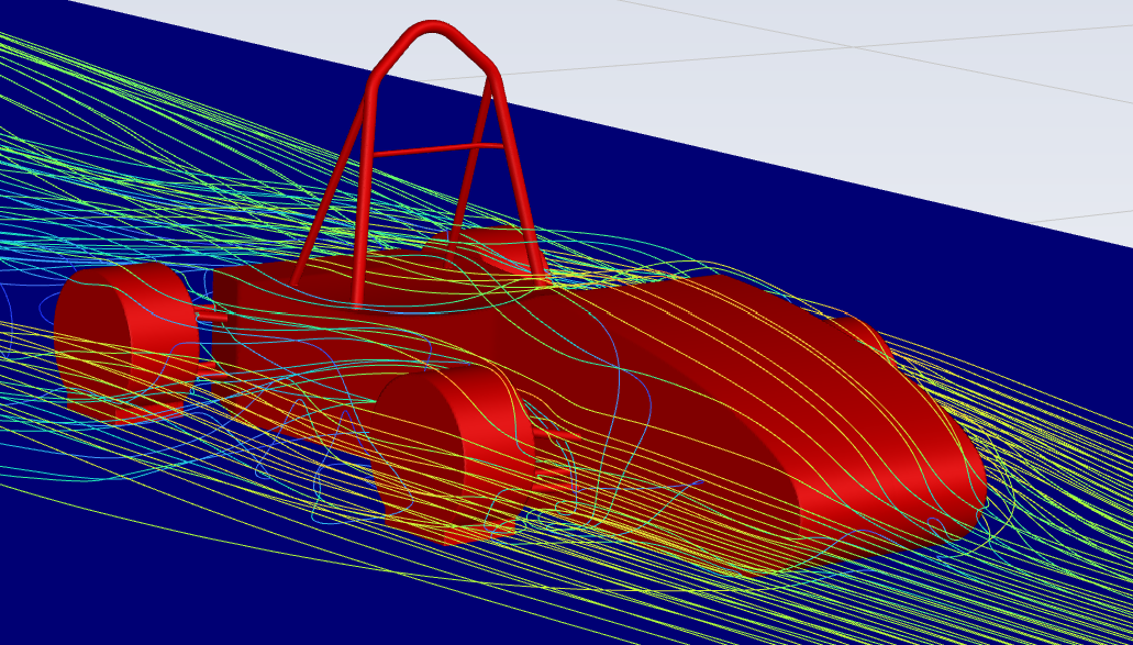 FSAE CFD Pathlines